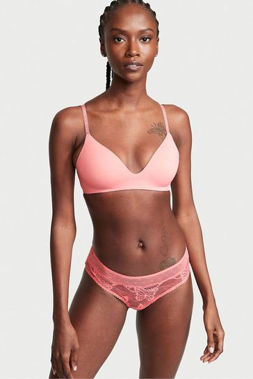 Victoria's Secret Cocktail Pink Lace Cheeky Knickers