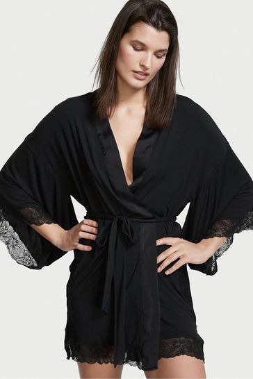 Buy Victoria's Secret Modal Lace Trim Robe from the Victoria's Secret UK online shop