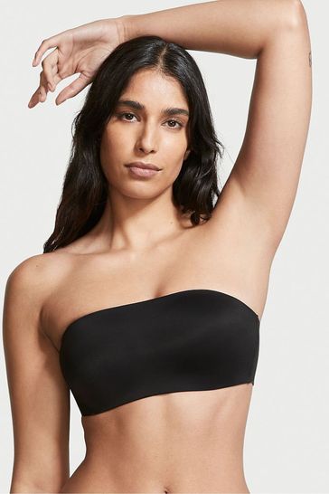Victoria's Secret Black Smooth Lightly Lined Non Wired Strapless Bra