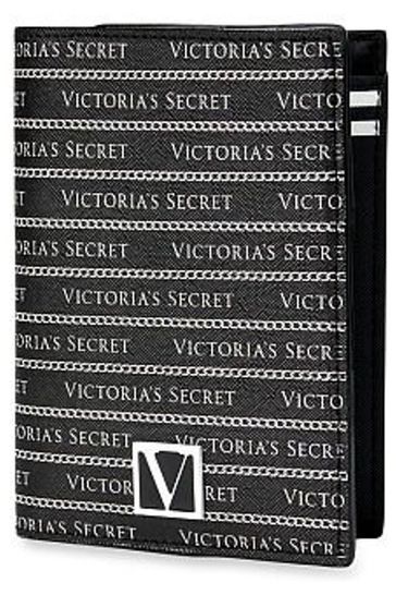 Victoria's Secret Black and White Passport Case