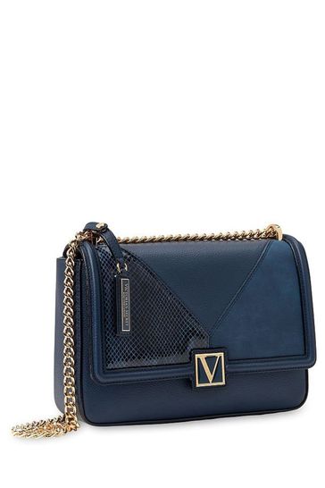 Victoria's Secret Midnight Blue Victoria Medium Shoulder Bag - Midnight Blue