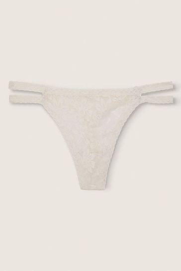White Thong Lace Knickers  Victoria's Secret Ireland