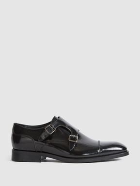 Bally rempton double monk strap discount leather loafer
