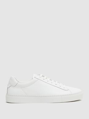 Leather Trainers in White