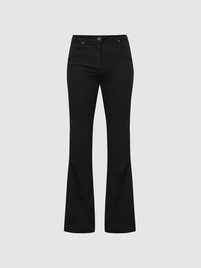 Reiss Beau High Rise Skinny Flared Jeans | REISS Rest of Europe
