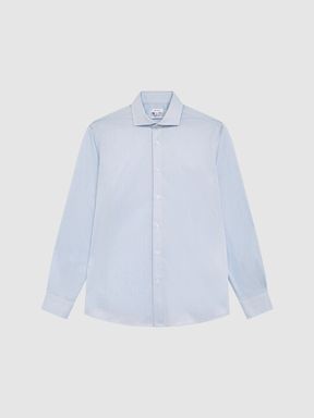 Slim Fit Striped Shirt in Blue/White
