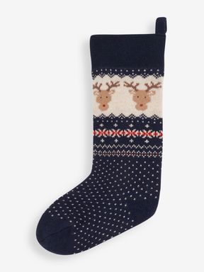 Reindeer Knitted Stocking