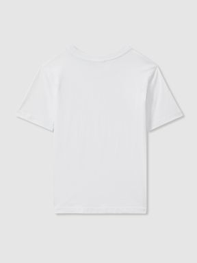 Junior Crew Neck T-Shirt in White