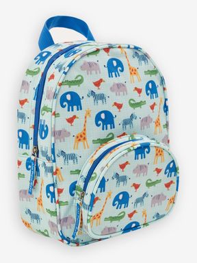 Blue Safari Printed Backpack