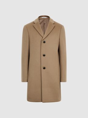 Single Breasted Wool Overcoat