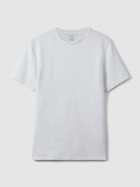 Slim Fit Honeycomb T-Shirt in White