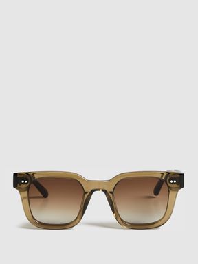 Chimi Square Frame Acetate Sunglasses in Green