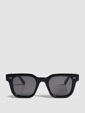 Chimi Square Frame Acetate Sunglasses in Black