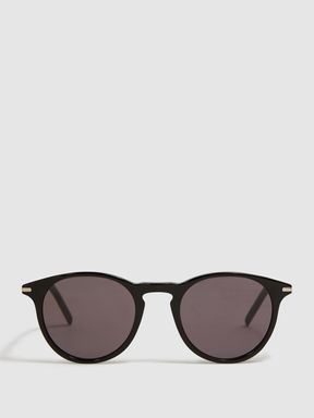 Paige Round Acetate Frame Sunglasses