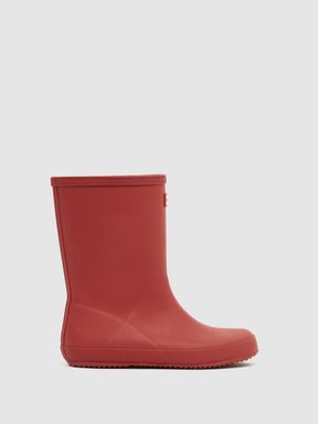 Hunter Little Kids First Classic Rain Boots in Red