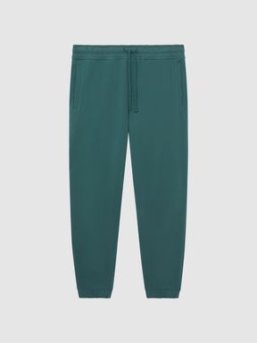 Garment Dye Joggers in Midnight Green