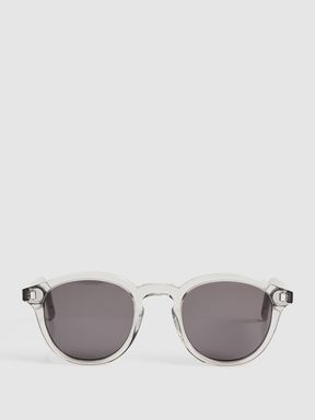 Monokel Eyewear Round Sunglasses in Grey