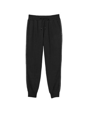 Graphic Pure Black Fleece Jogger