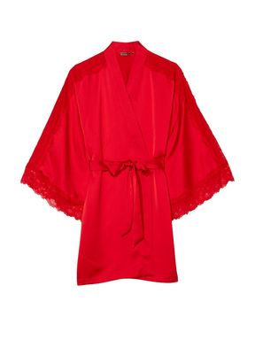 Lipstick Red Lace Inset Robe