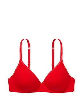 Lipstick Red T Shirt Logo Strap Bra