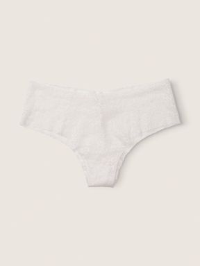 Coconut White Cheeky Lace No Show Knickers