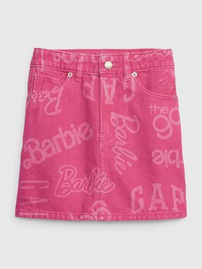 Barbie High Rise Logo Denim Skirt - Kids