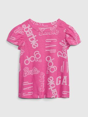 Barbie Organic Cotton Puff Sleeve Logo T-Shirt - Kids