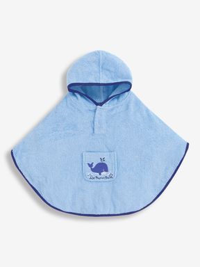 Blue Shark Personalised Whale Towelling Poncho