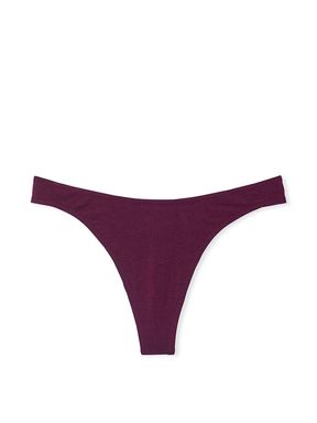 Kir Red Stretch Cotton High Leg Thong Knickers