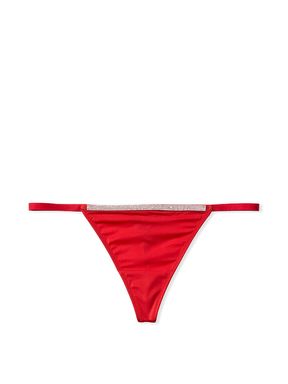 Lipstick Red Smooth G String Shine Strap Knickers
