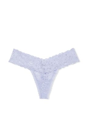 Icy Lavender Purple Lace Thong Panty
