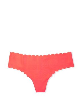 Coral Blaze Orange Smooth No Show Thong Knickers