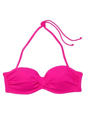 Forever Pink Strapless Swim Bikini Top