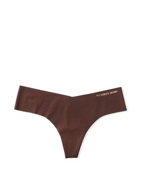 Dark Brown Smooth No Show Thong Knickers