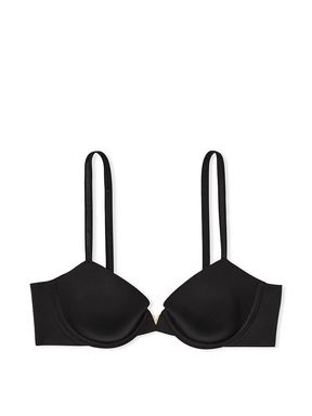 Black Smooth Lightly Lined Demi Bra