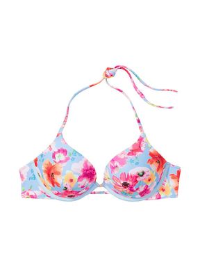 Blue Floral Essential Bombshell Swim Top