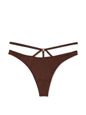 Dark Brown So Obsessed Strappy Thong Joggery