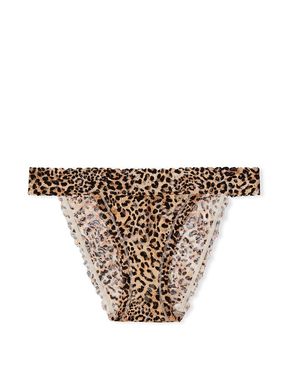 Leopard Brown Lace Bikini Knickers