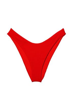Flame Rib Red Brazilian Bikini Bottom