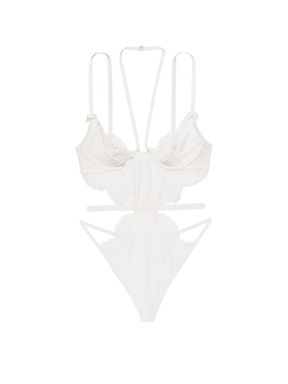Coconut White Lace Bodysuit