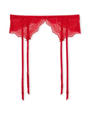 Lipstick Red Lace Suspenders