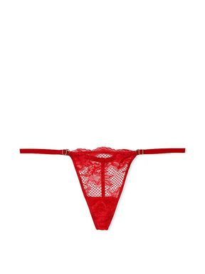 Lipstick Red G String Lace Thong Knickers