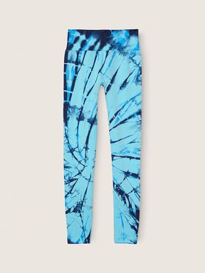 Light Sky Spiral Tie Dye Blue Seamless High Waist Full Length Legging