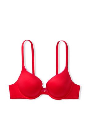 Lipstick Red Smooth Full Cup Push Up Bra