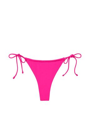 Forever Pink Tie Side High Leg Bikini Bottom