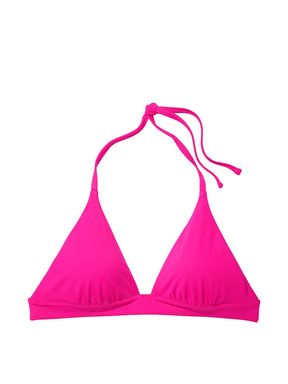 Forever Pink Halter Swim Bikini Top