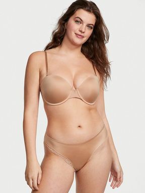Sweet Praline Nude Smooth Cut Out Thong Knickers