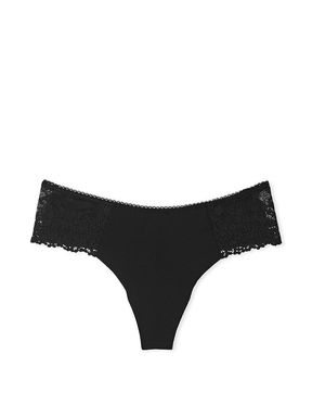 Black Lace No Show Knickers