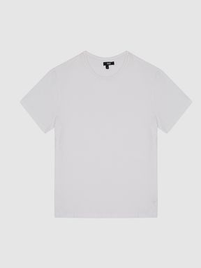 Paige Crew Neck T-Shirt in Fresh White