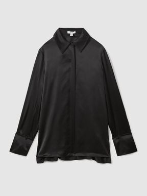 Silk Shirt in Black